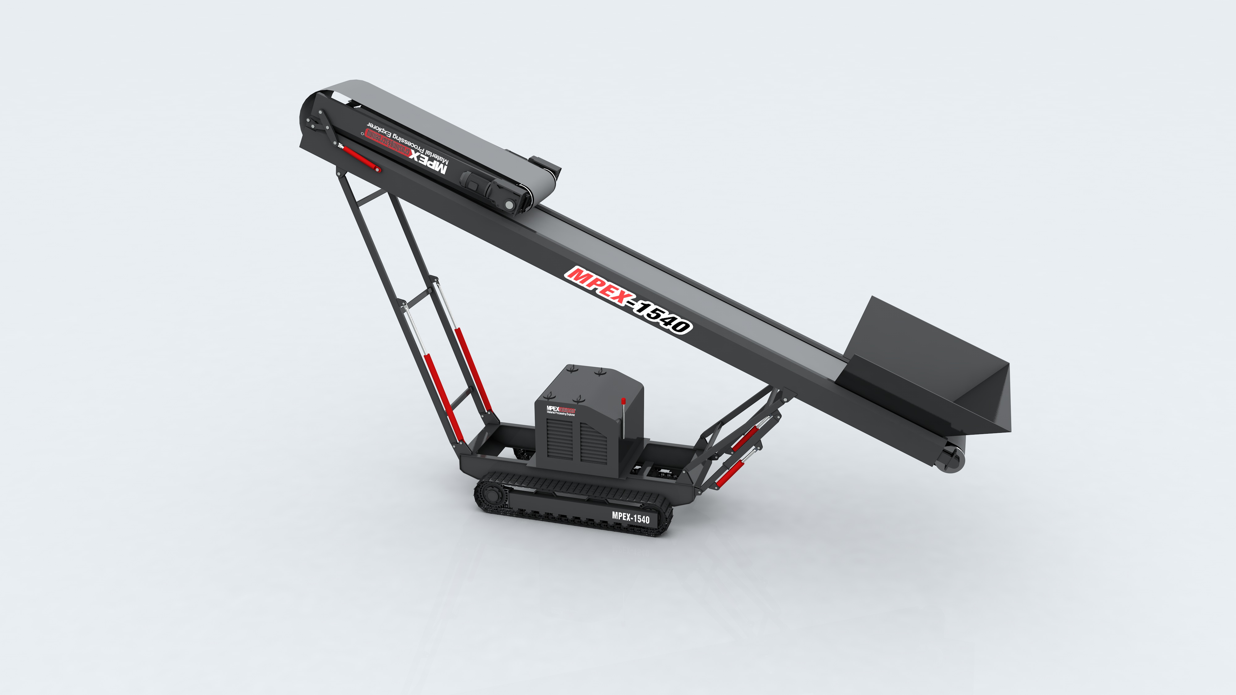 MPEX portable tracked mobile conveyors